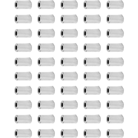 50 STUKS Fietsremkabel Eindkap Zilver Metaal Koper 5mm Fietskabelkap Fietsaccessoires white