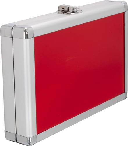 Dailygoods - Designa Aluminium Dart Case - Veilig en Duurzaam - Rood
