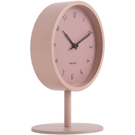 Karlsson Tafelklok Stark - Roze - Ø15cm - Modern
