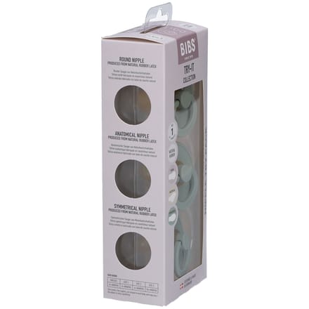 BIBS Try-it collection Fopspeen - 0-6 mnd - 3-pack - Sage