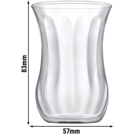 GGM Gastro (72 Stück) Teeglas mit Struktur - AQUA - 120ml