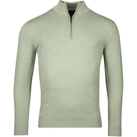 Baileys Trui Half Zip Single Knit Near Uni Color Misty Green Melange / male