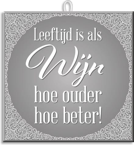 Paperdreams Slogan Tegel - Wijn
