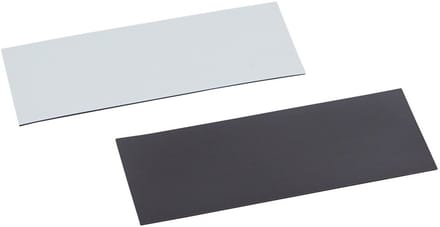 Beschrijfbare Magnetische Etiketten - 40 x 100mm - Wit - 50 stuks