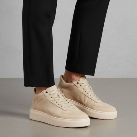 Vertice Vertice Veterschoenen beige Leer