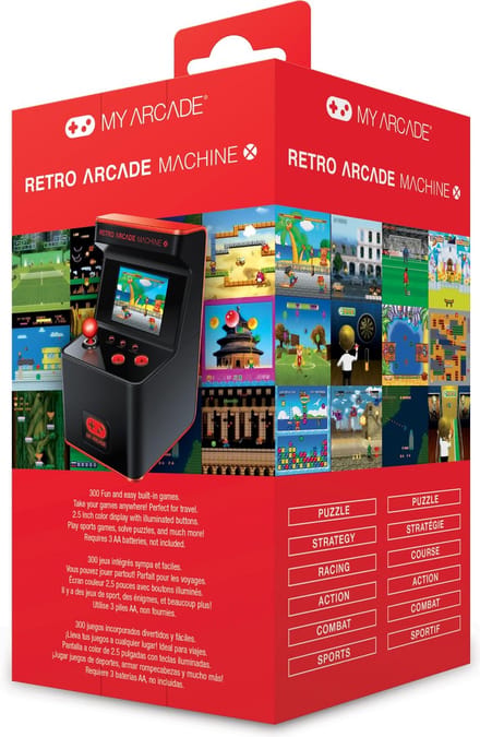 My Arcade Portable Retro Machine X 16-Bit Mini Arcade Cabinet (Includes 300 Built In Games)