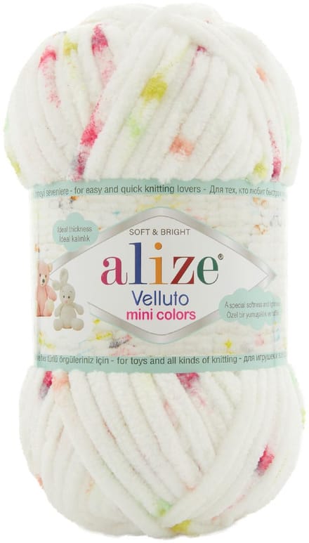 Alize Velluto Mini Colors 8114 Pakket 5 Bollen