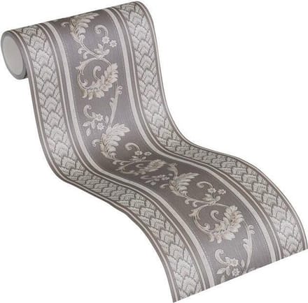 KLASSIEK ORNAMENTEN BEHANGRAND | goud zilver grijs - A.S. Création Only Borders 11