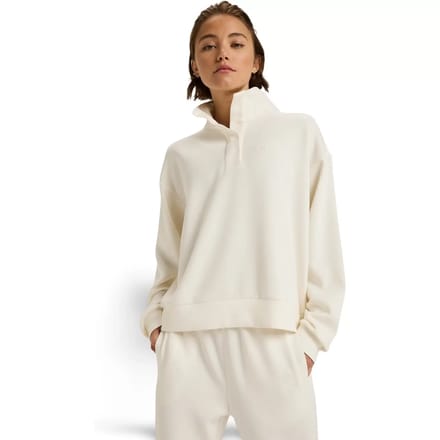 Roxy Rise & Vibe Sweet Sweatshirt Met Rits Beige S Vrouw