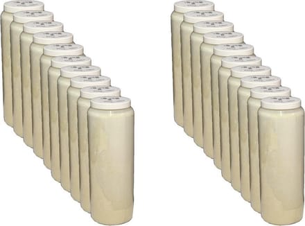 Max-candle van Spaas - 9-dagenbranders - 20 stuks - Wit