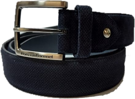 Floris van Bommel Riem 75204/85 Blauw 3.5 Breed