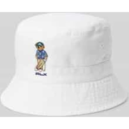 Hoed met polo bear-stitching