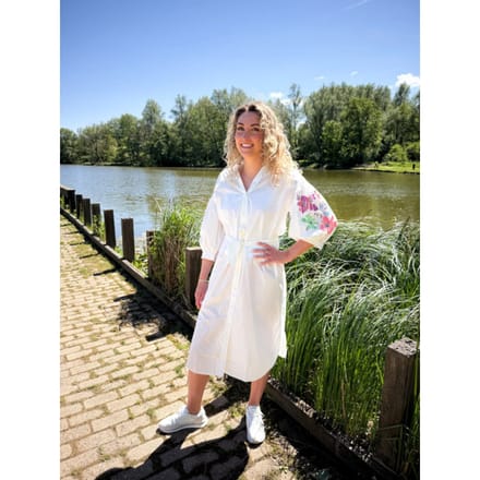 CKS 305503 wtm dress droppy white medium