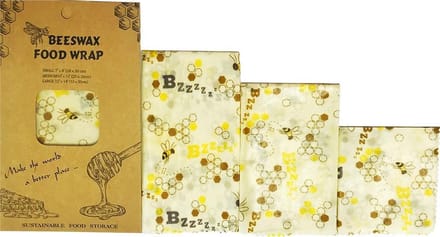 Nixnix® - Bijenwas wraps - Bijen - Doek - 3 stuks - Herbruikbaar