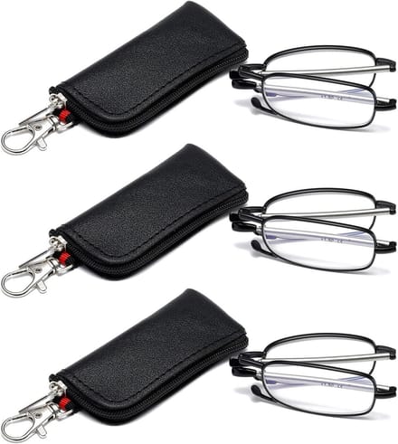 Opvouwbare Leesbril met Sleutelhanger - Compact en Draagbaar voor Man en Vrouw