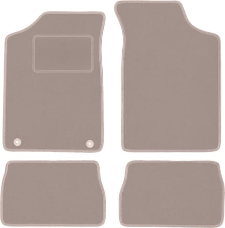 Beige veloursmatten voor: Peugeot 106 hatchback (1991-2003)