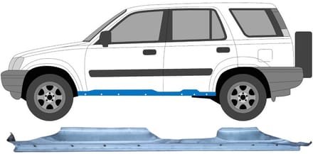 Volledige dorpel voor Honda CR-V 1995-2001 / Links