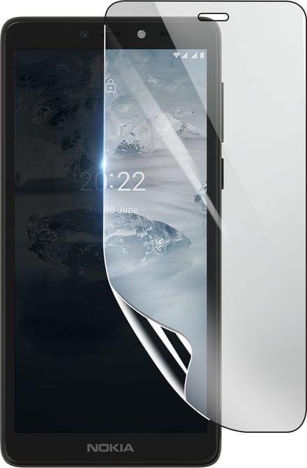 3mk, Geschikt voor Nokia C2 2nd Edition, Schokbestendige Hydrogel Screenprotector, Transparant