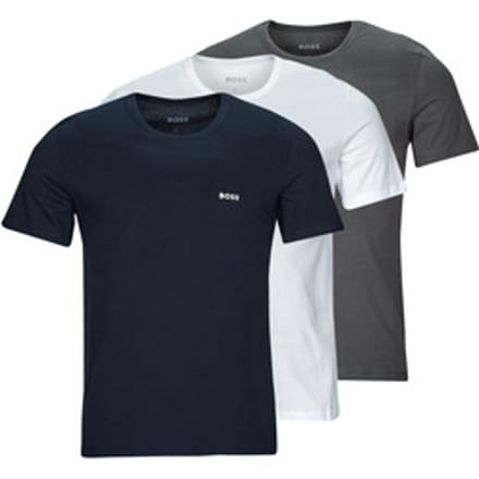 HUGO BOSS Classic T-shirts regular fit (3-pack) - heren T-shirts O-hals - grijs - wit - navy