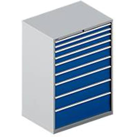 Schäfer Shop Select Ladekast 54-36 9 wit aluminium/enziumblauw, wit, aluminium/enziumblauw