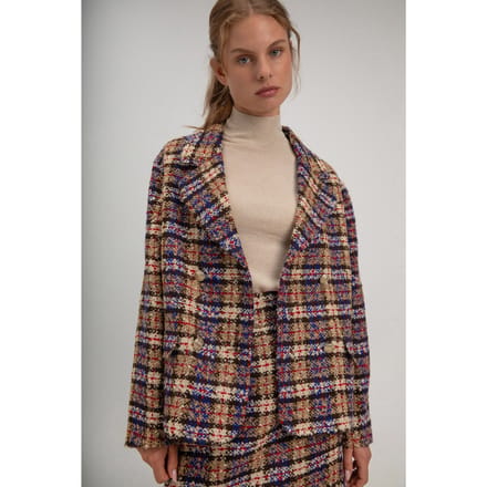 Josephine & Co Sem Blazer Caramel Print Größe: 38 | Blazer Outlet | Damen | Braun