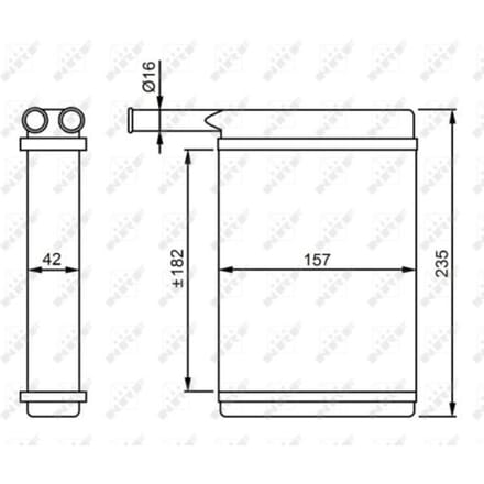 Warmtewisselaar, interieur verwarming NRF 52221
