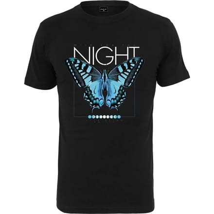 Mister Tee - 3 Butterflies Heren T-shirt - S - Zwart