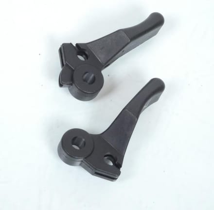 paar decompressor- en chokehendels voor peugeot 103 bromfiets, nieuw
