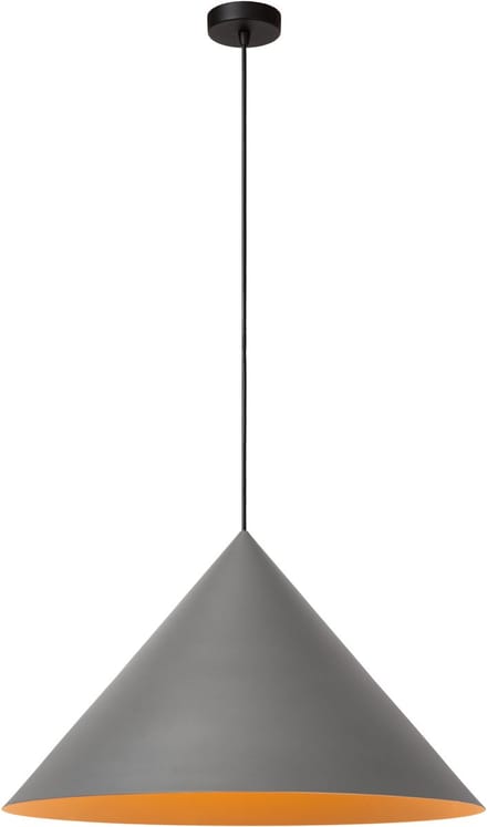 Lucide SPITZE - Hanglamp - Ø 60 cm - 1xE27 - Grijs - Vibes