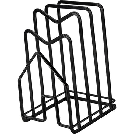 Opbergrek voor snijplanken Veelzijdig hakblok Pot Pan Deksel Standaard Houder Organizer voor Keukenkast Aanrecht zwart