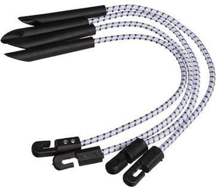 ABC-Led Dekzeil elastiek met haak - 4 stuks - 30 cm - wit
