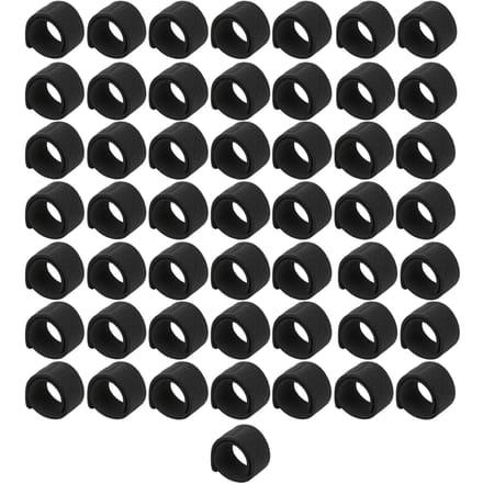 50 stuks Hengelriem Elastische Banden Visgerei Binders Kabel Baitcasting Spinhengel black