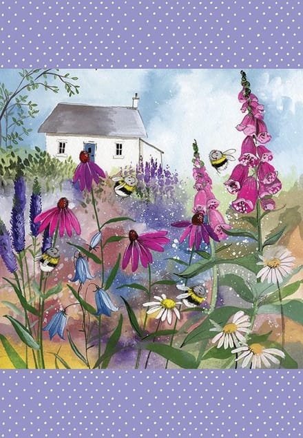 Alex Clark Theedoek Bijen ~ Bee Garden