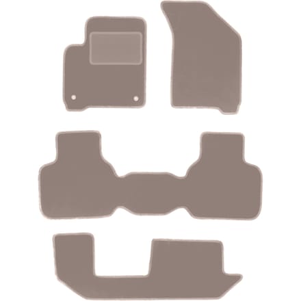 Beige veloursmatten voor: Fiat Freemont 7-zits (2011-2016)