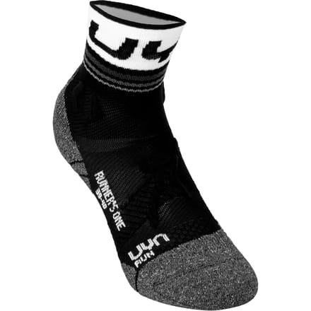 UYN Runner's One Short Hardloopsokken Dames-Zwart,Wit