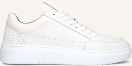 MACE Enzo-23 Sneakers Heren - Leren Sneaker - Wit - Maat 41