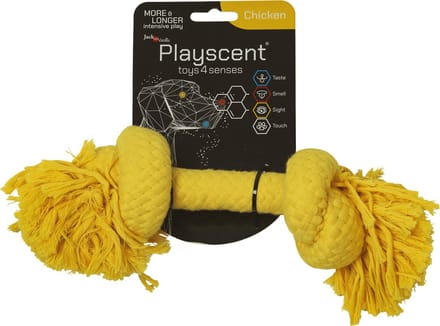 Jack And Vanilla - Speelgoed - Playscent Touw - Kip - Geel - 25cm 49/4202 - 175884
