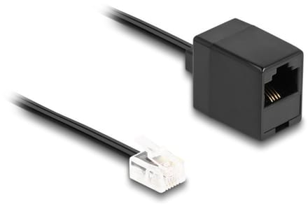 RJ11 (m) - RJ45 (v) DSL modem/router kabel | zwart | 2 meter