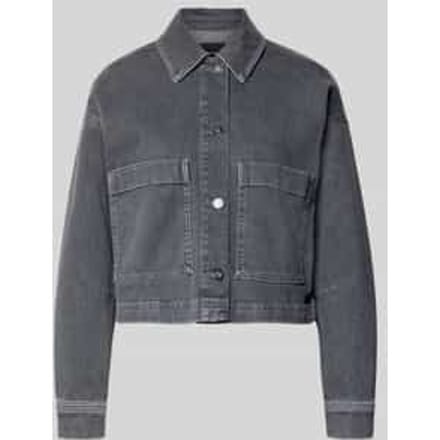 Boxy fit jeansjack met opgestikte zakken Model 'Niandra'
