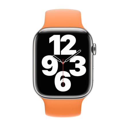 Apple Siliconen solobandje voor de Apple Watch | 38/40/41/42 mm - Maat 5 - Marigold