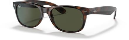 Ray-Ban New Wayfarer RB2132 902 Turtle/Crystal Green, Dark Turtle, 52mm, Classic, Dark turtle, Modern