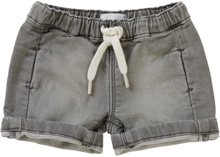 Noppies Boys Short Burke denim Jongens Broek - Light Grey Denim - Maat 80