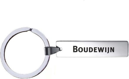 Sleutelhanger Met Naam - Boudewijn - RVS