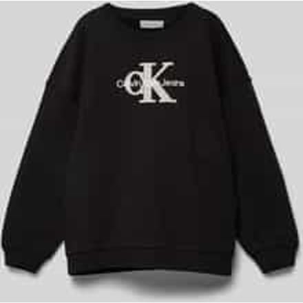 Oversized sweatshirt met labelprint, model 'TEDDY'