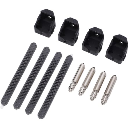 4 Pièces Buse de Hotend de Remplacement pour Imprimante 3D Kobra X 0,25 mm 0,4 mm 0,6 mm Acier Trempé Buse à Changement Rapide avec 4 black