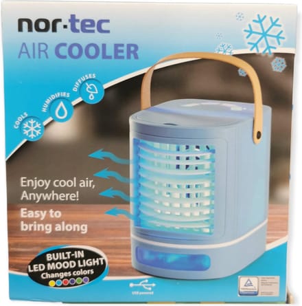 Air Cooler - Mini Airco - Luchtkoeler - Ventilator - Kleur - USB - Laptop - Kantoor - Office - Water