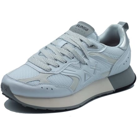 SUN68 Jaki 2.0 Maille Argentée - Baskets Homme Chaussures Blanc Z36119-01 ORIGINAL EU 42 blanc