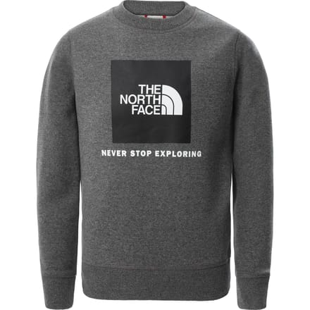 The North Face jeugdbox sweatshirt met ronde hals in grijs