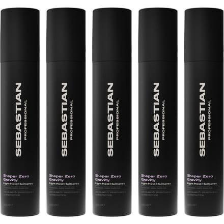 5x Sebastian Shaper Zero Gravity Light Hold Hairspray 300ml