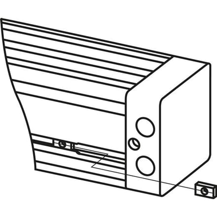 Montagemoer M5 voor stangloze cilinder 25-63mm